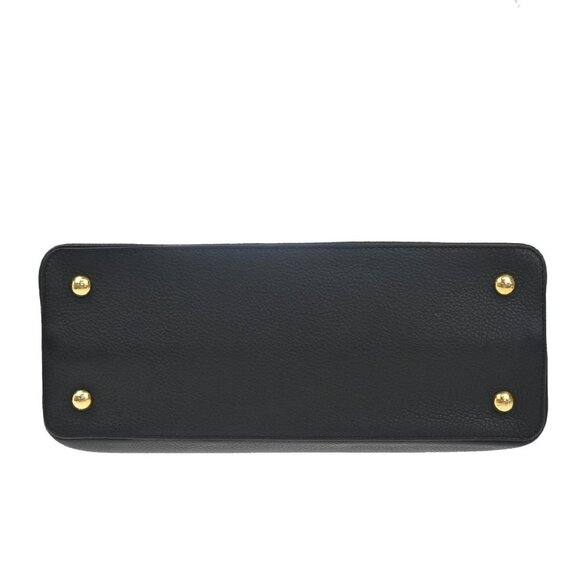 LOUIS VUITTON Capucines MM 2Way Hand Bag Taurillon Leather Black M48864 388RF604 - Picture 6 of 15